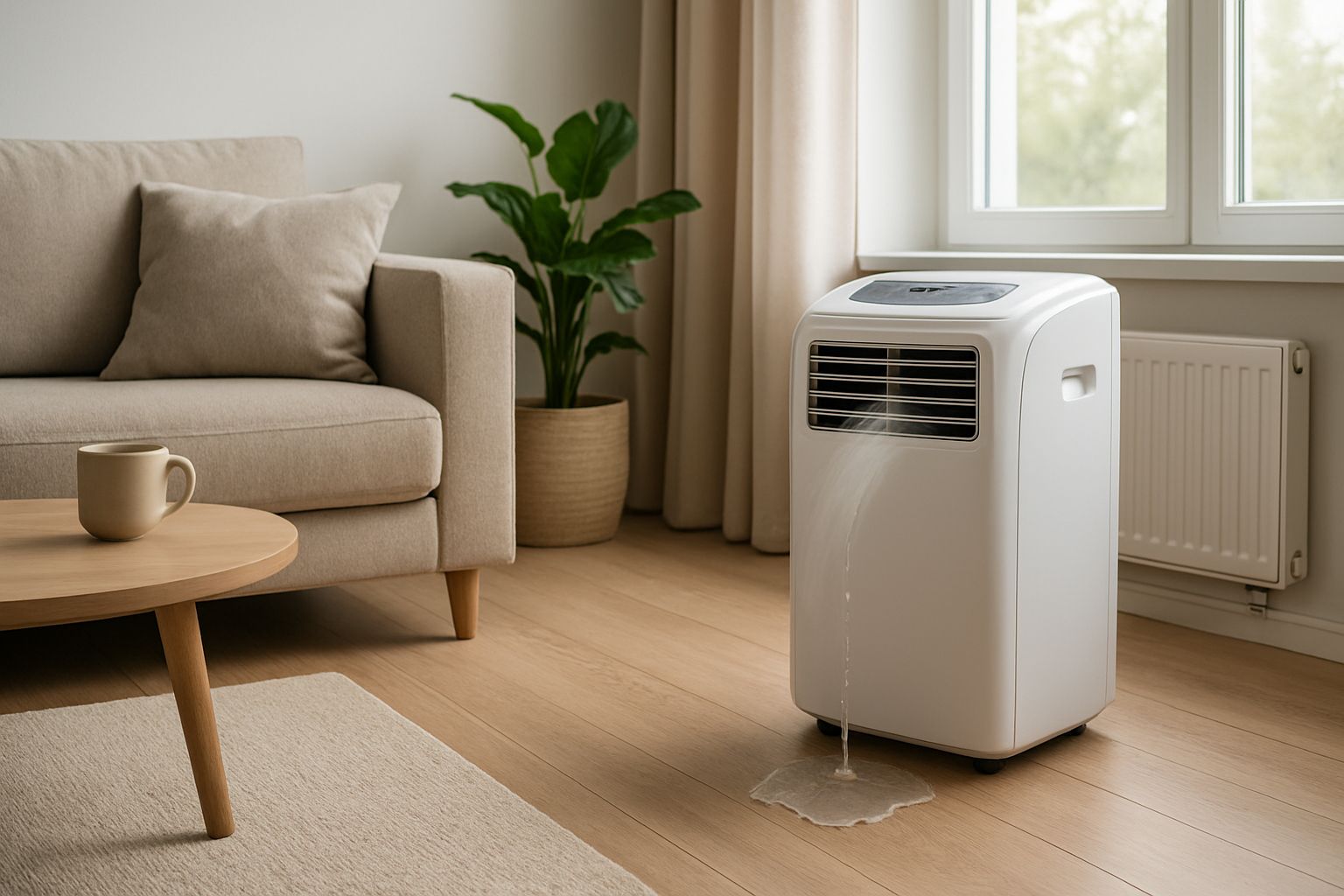 Portable Air Conditioner Dripping Water Inside The Room
