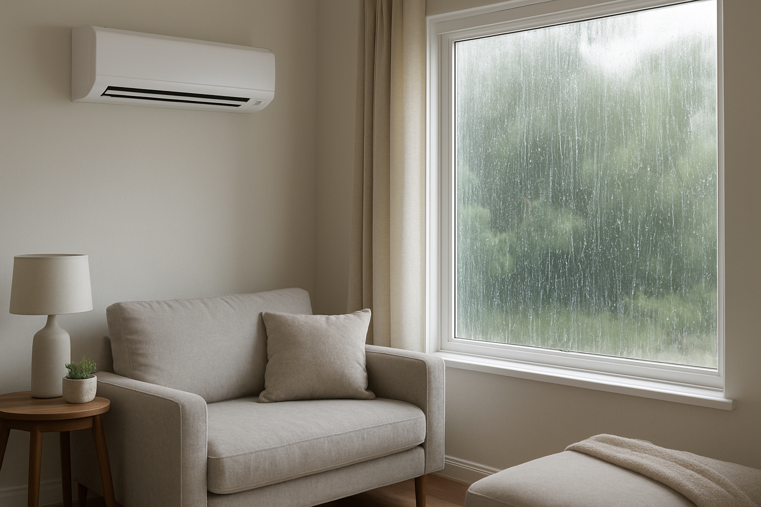 Ac Dripping Water Outside The Window