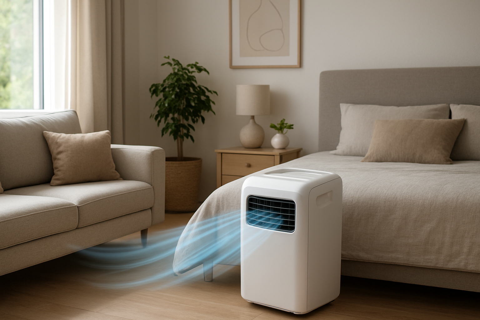 Why is my portable AC blowing air but room stays warm? How to fix it